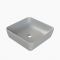 Επικαθήμενος Νιπτήρας Πορσελάνης 46x46cm Cerastyle One IV 07600A-97 Γκρι Ματ